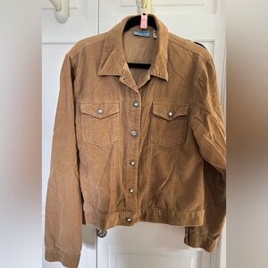 Wrangler Tan Corduroy Jean Jacket Classic Style